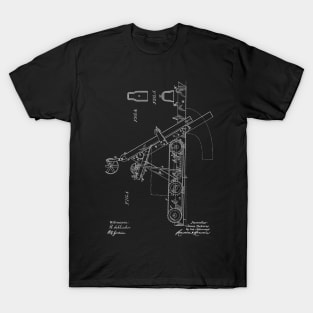 stone sawing machine Vintage Patent Hand Drawing T-Shirt